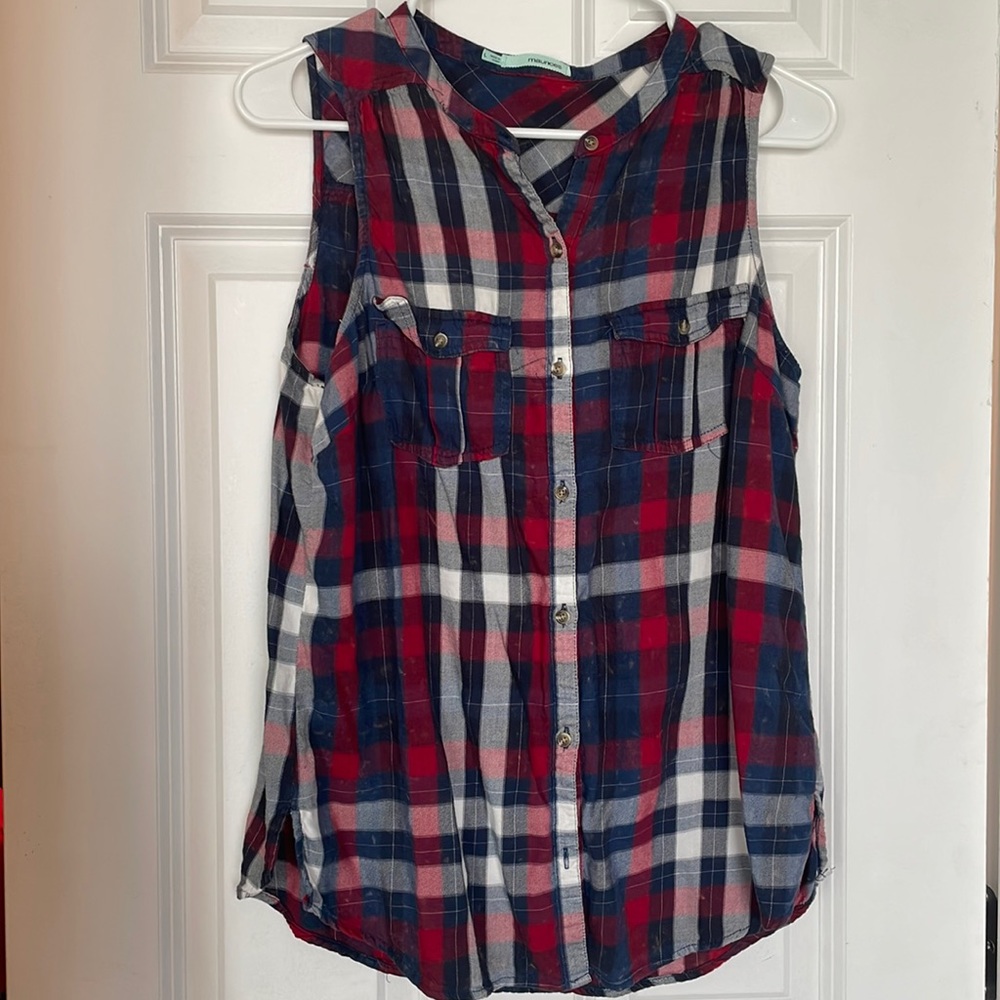 Maurices button up tank Size Large